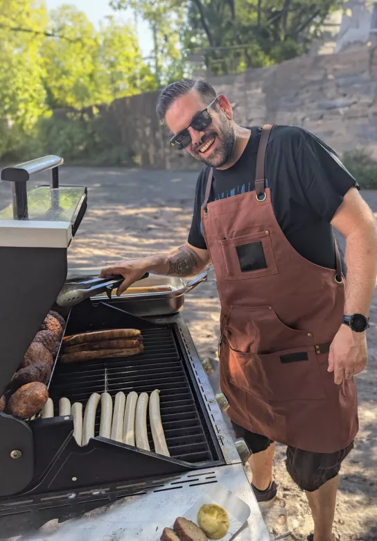 Grillschürze